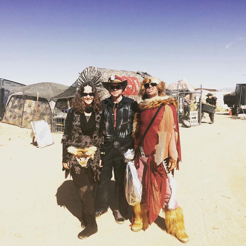 Tyler Stallings, Naida Osline and Archer Altstaetter at Wasteland Weekend