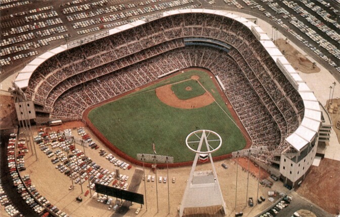 Anaheim Stadium in 1966