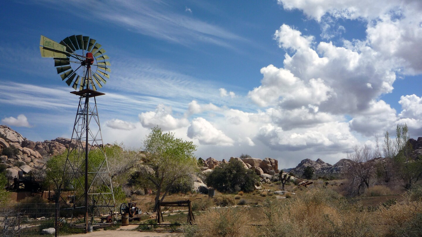 A windmill at Keys Ranch