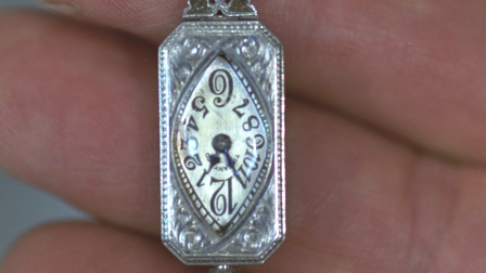 Appraisal: Tiffany Diamond Pendant Watch, ca. 1920