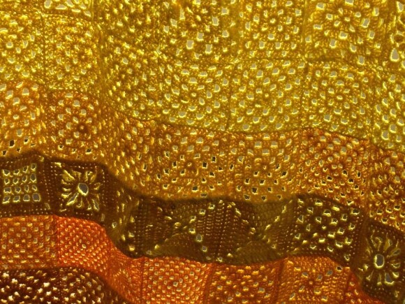 Yellow granny squares. | Photo: Susie Nicholson.
