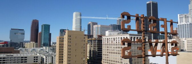 A view from the "Jesus Saves" sign at the top of the Ace Hotel. | Sandi Hemmerlein