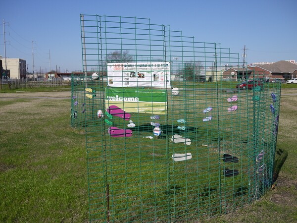 Another green room installation at the Jefferson Davis Parkway intersection along the Lafitte corridor | Photo by George Villanueva