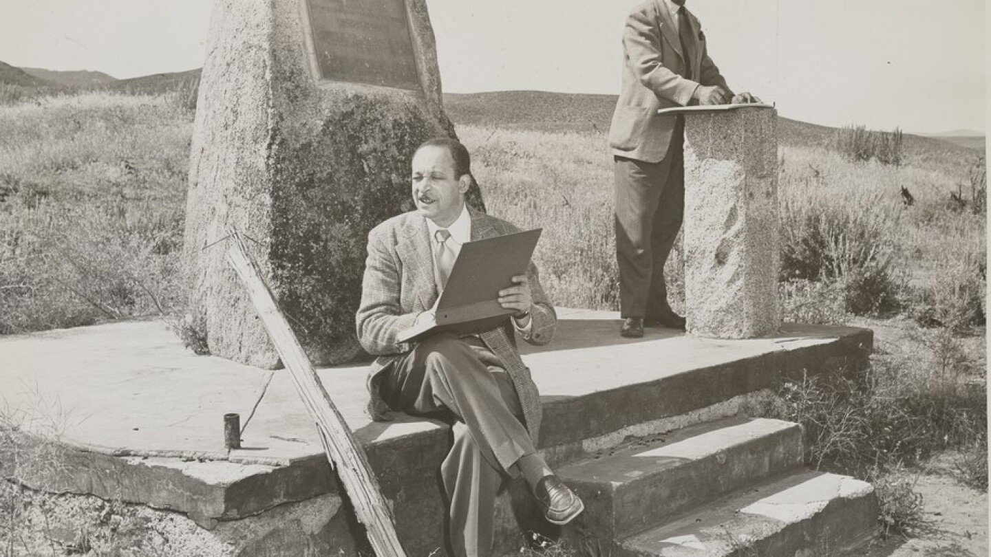 Charles Alston (left) and Hale Woodruff at Beckwourth Pass