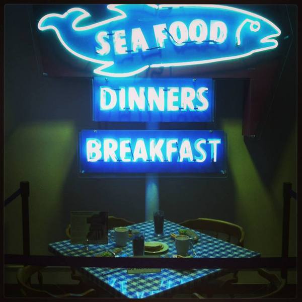 Plastic food display at the Maritime Museum