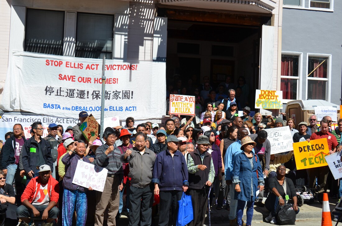sf lee family protest ellis act