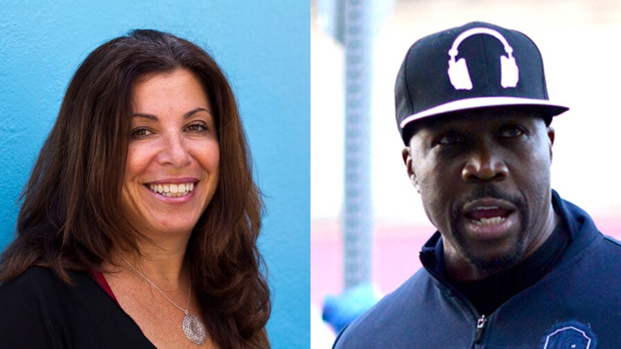 Local Heroes 2019 Honorees Alison Suffet Diaz and Pastor Stephen Cue Jn-Marie side by side