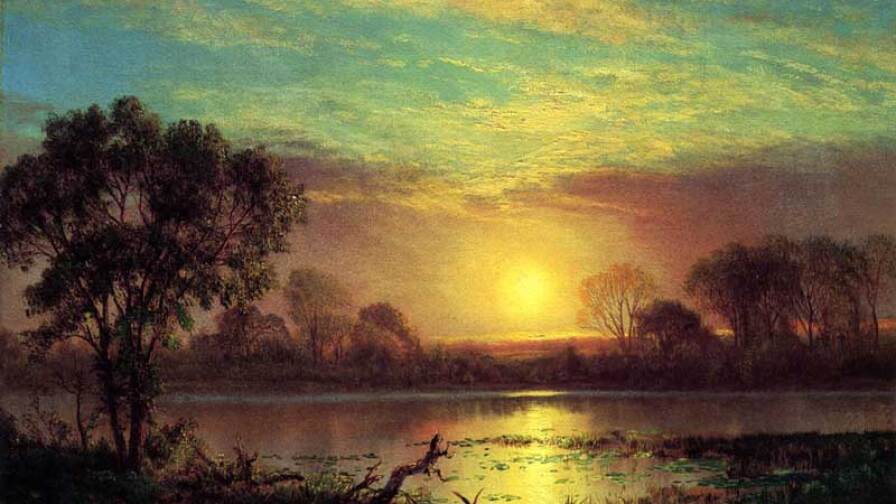 Evening in the Owens Valley, California | Image: Albert Bierstadt