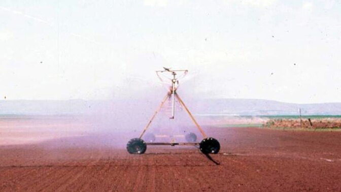 Applying metam sodium via irrigation water | Photo: Russ Ingham
