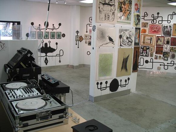 Installation shot of an art exhibition in Pehrspace. | Photo courtesy Pauline Lay.