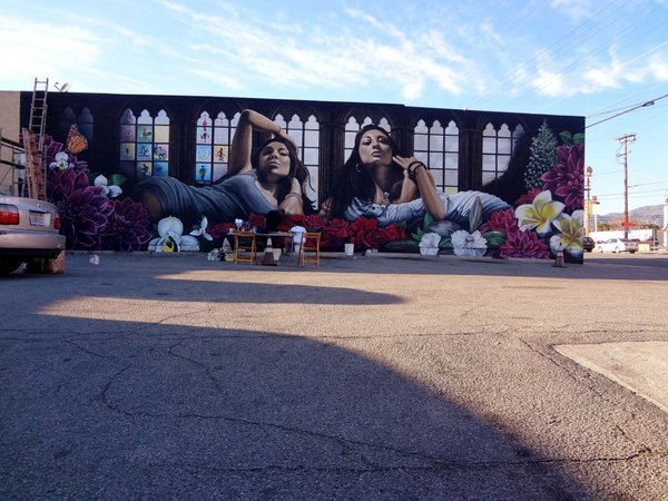 Pacoima Neighborhood Mural at 10335 Laurel Canyon Blvd I Photo by Javier Martinez