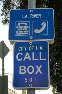 Signage for L.A. River