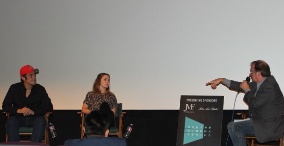 Benicio Del Toro and Emily Blunt discuss "Sicario" with Pete Hammond at the KCET Cinema Series.