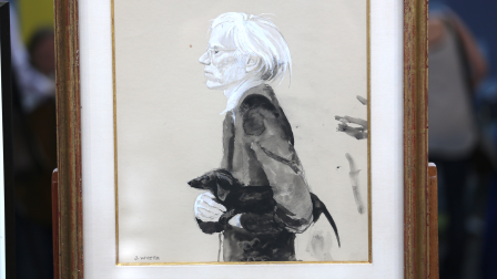 Appraisal: Jamie Wyeth "Andy Warhol" Portrait, ca. 1975