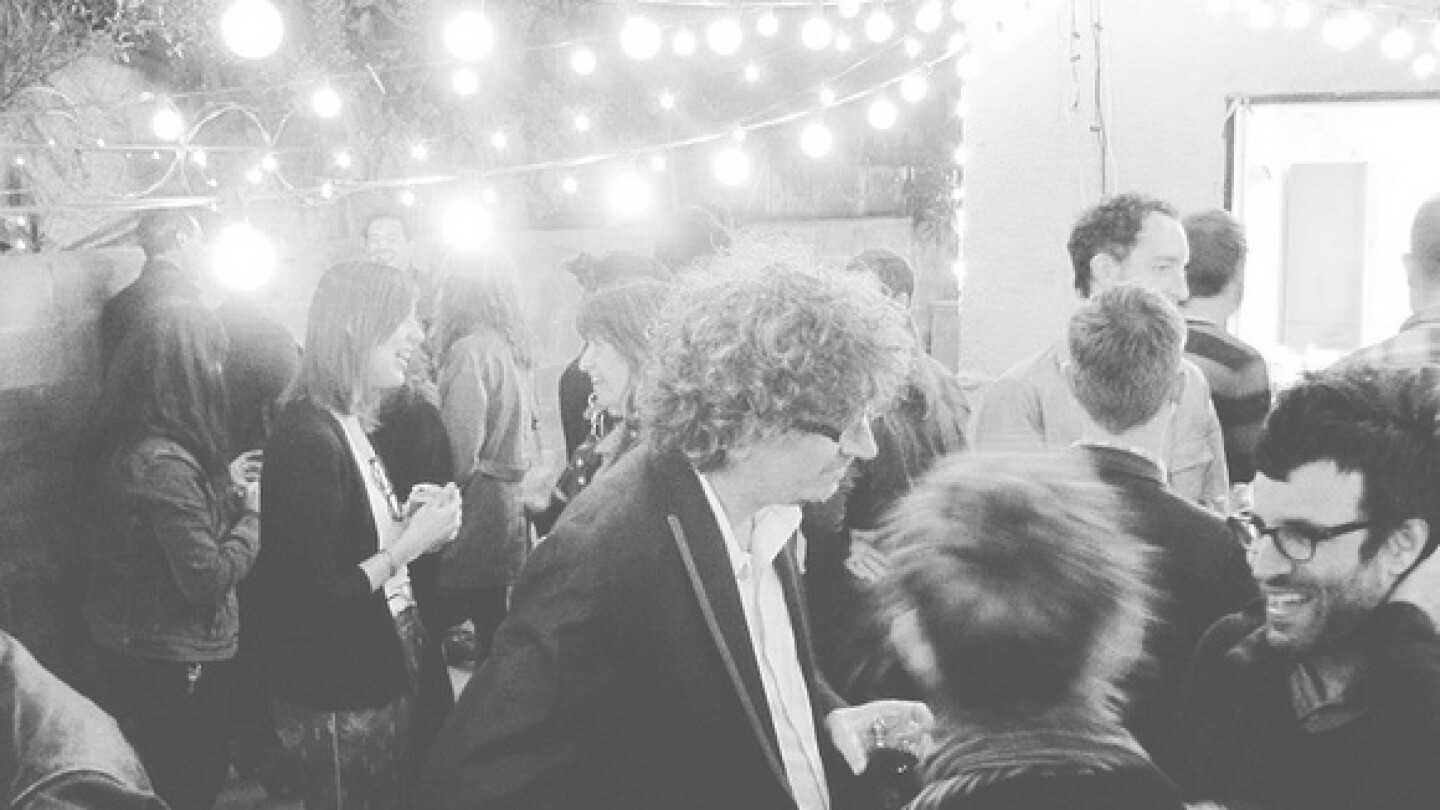 An opening party in elephant's backyard. | Photo: Bianca D'Amico and courtesy elephant.
