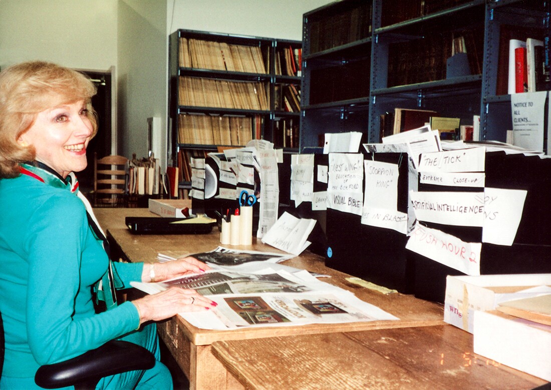 Lillian at her workspace | Courtesy of Adama Films/ Zeitgeist Films