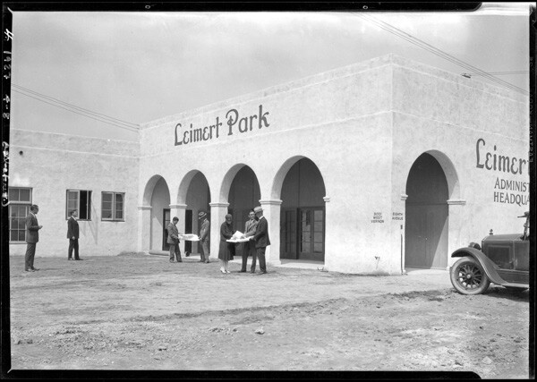 Leimert Park sales office, 1927 | Dick Whittington Studio, Courtesy of the USC Digital Library