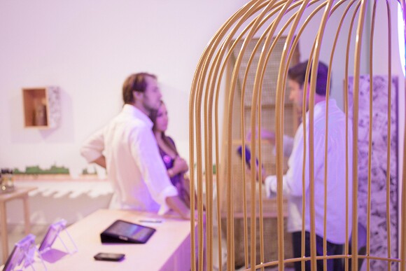 "C (pronounced /k/) Boutique." Detail of a transaction with museum patrons, 2010.