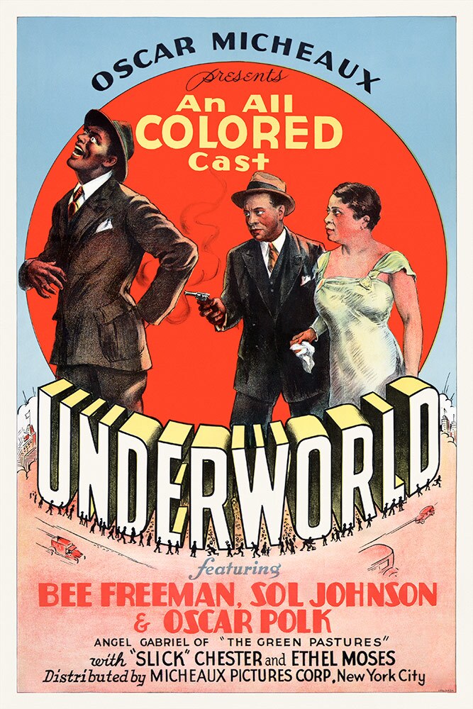 Film poster for "Underworld," 1937, 27 x 41” From the Separate Cinema Archive; courtesy of the Lucas Museum of Narrative Art