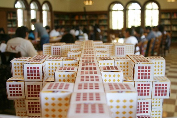 Mosely Snowflake Fractal at the USC Libraries | Photo: Nathan Masters.