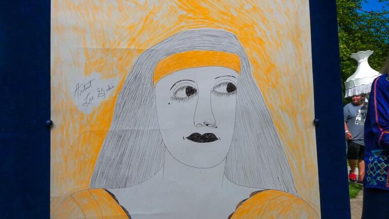 Appraisal: 1980 Lee Godie Self-portrait