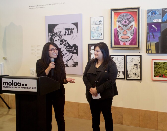 Naiela Santana Esperanza Sanchez at "Artists Assemble" at MOLAA