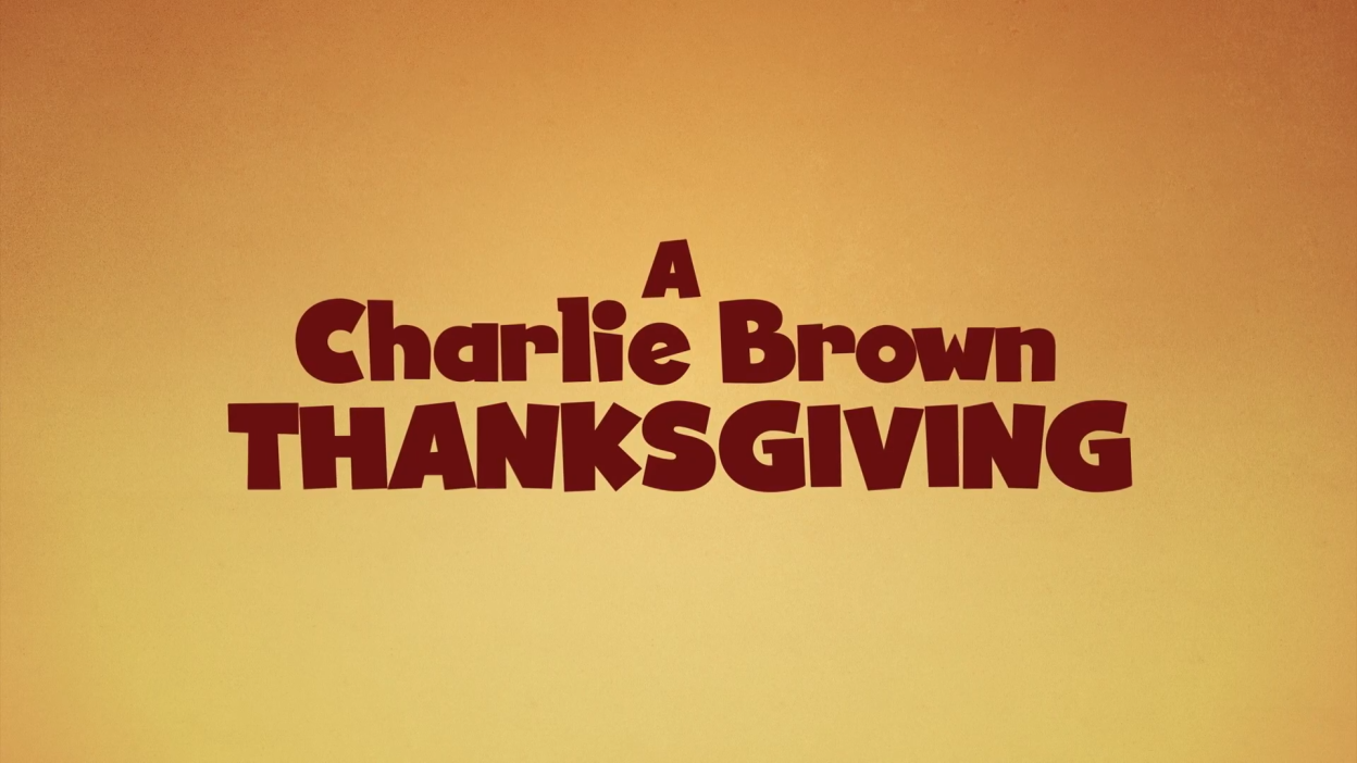 A Charlie Brown Thanksgiving Title Card