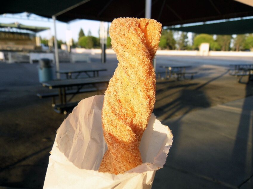 A churro from the concession stand at the Paramount Drive-In Theatres. | Sandi Hemmerlein