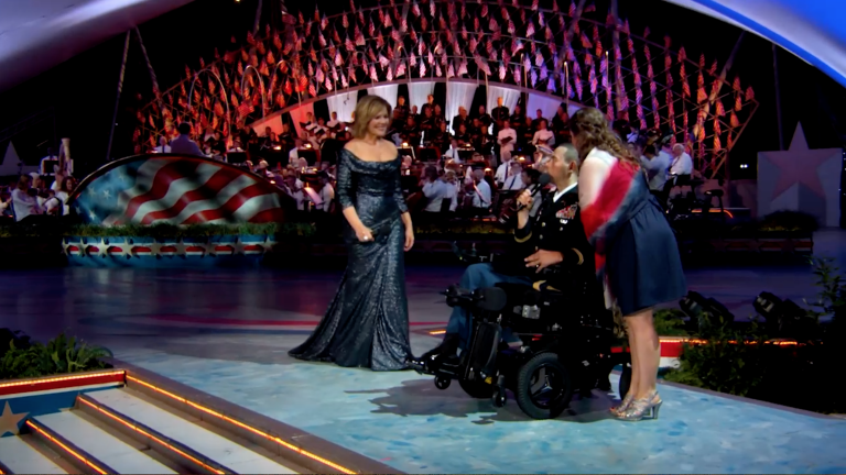 Renée Fleming and CPT Luis Avila Perform "God Bless America"