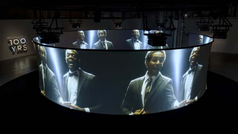 Installation view of Doug Aitken: Electric Earth, September 10, 2016–January 15, 2017 at The Geffen Contemporary at MOCA, courtesy of The Museum of Contemporary Art, Los Angeles | Joshua White