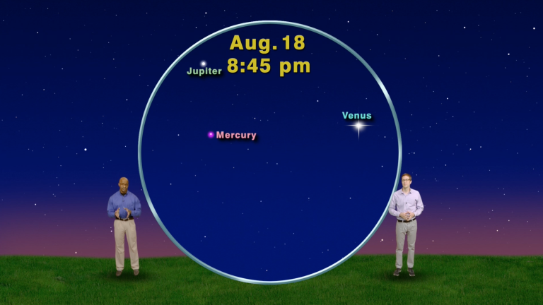 "Finding Five Naked Eye Planets" Aug 8-14th 1 Min