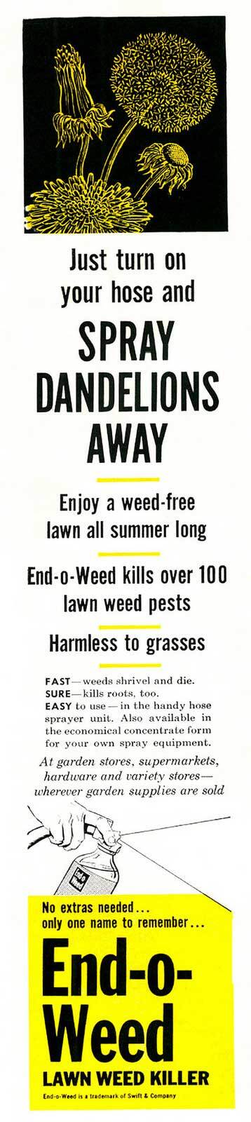 1961-era ad for residential lawn weedkiller | Photo: Classic Film, some rights reserved