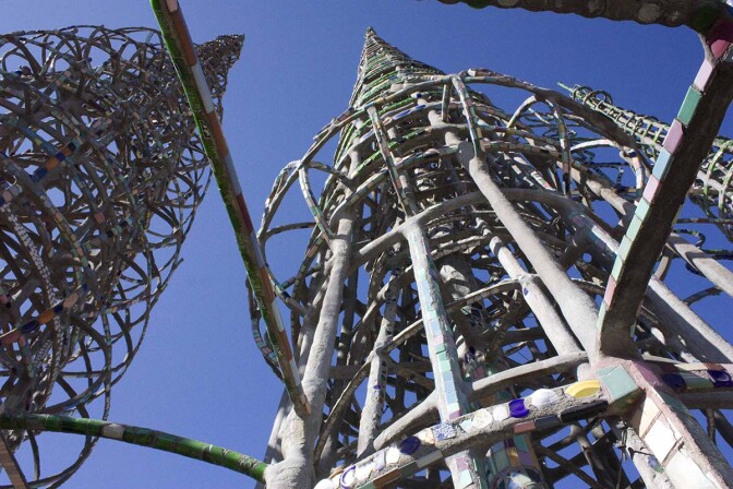Watts Towers view from below, circa 2011 | Carren Jao