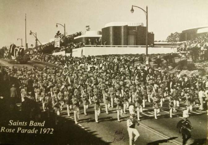 Locke marches in their second Tournament of Roses parade (1972) | Courtesy of Rosie M. Roberts