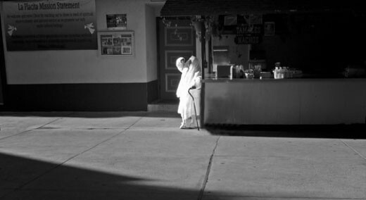 "Old Woman Stares into Sun," 2011 © Kevin McCollister