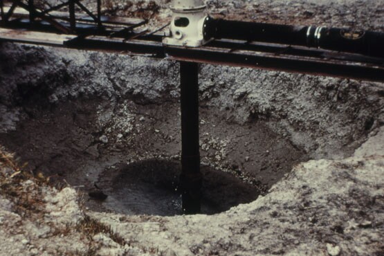 Jackrabbit Spring pumped dry in 1969. | Photo: Phil Pister collection.
