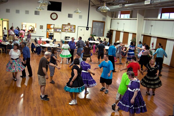 Currently, Foot Stompers is the largest square dance group for adults with disabilities in Southern California. Photo by Sean Nobles.