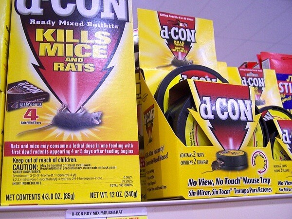 Rat poison and trap products from Reckitt Benckiser.