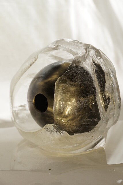 A foraged clay art work created by Alistair Maskell