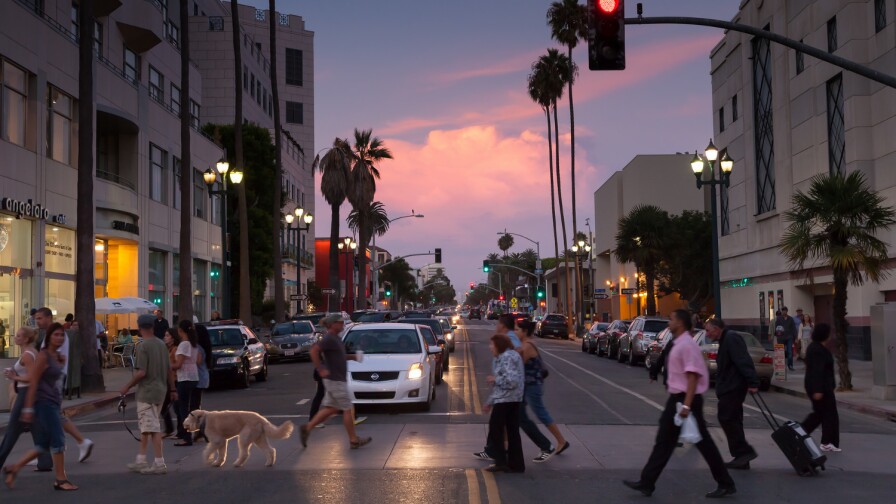 Santa Monica crosswalk