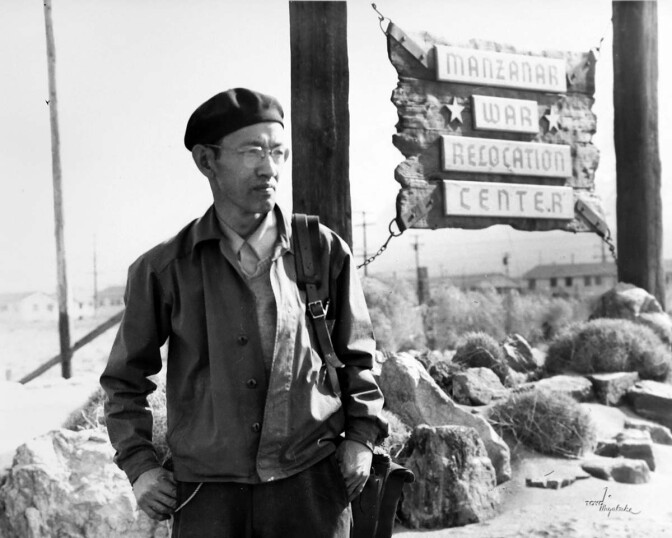 Toyo Miytake at Manzanar