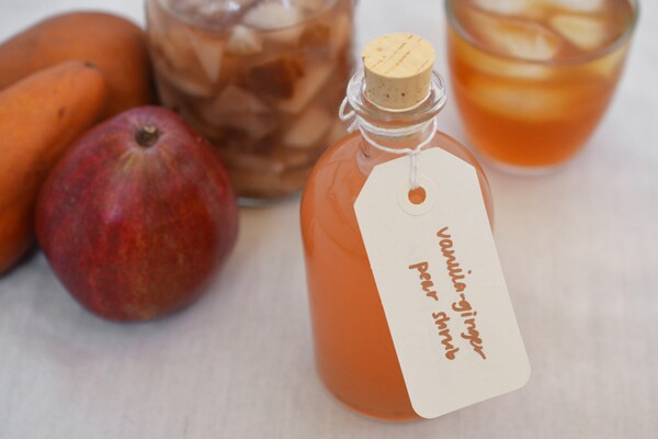 Vanilla-Ginger-Pear Shrub