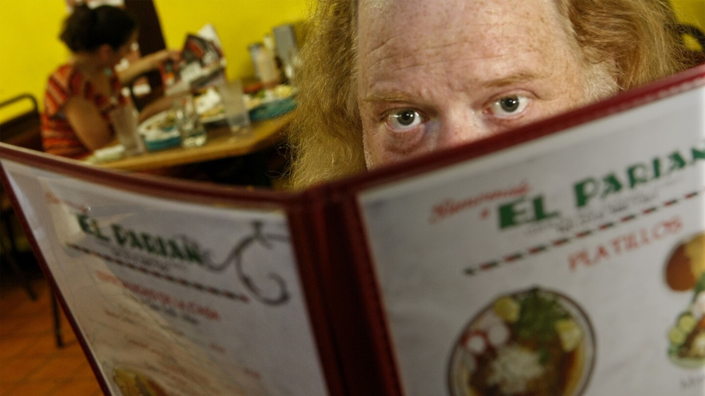 Jonathan Gold out in the field for a restaurant review