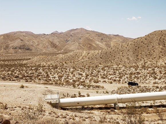 L.A. Aqueduct Near Jawbone Canyon, Kern County, California