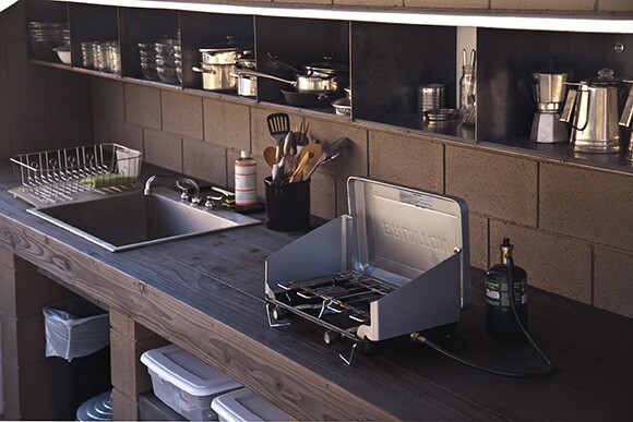 Wagon Station encampment kitchen, 2012 | Courtesy of Andrea Zittel