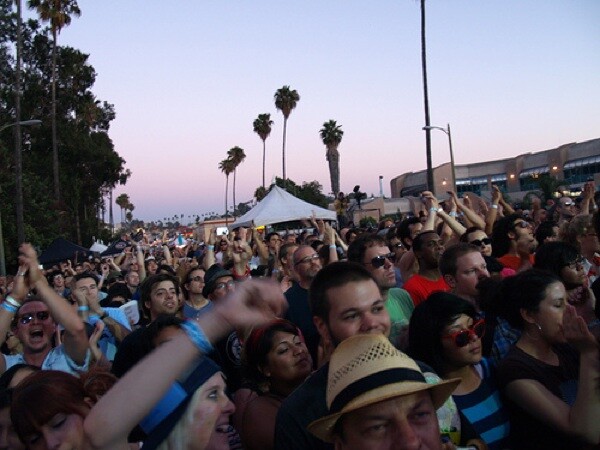 A crowd at the Sunset Junction Music Festival in 2007