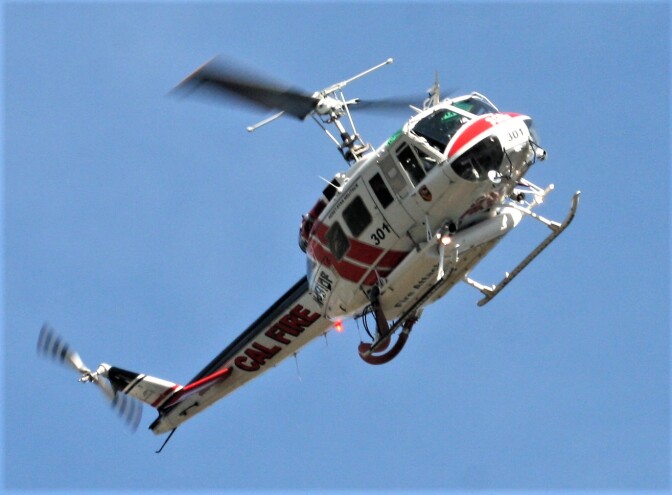 One of CAL FIRE's helicopters. | Courtesy of Cliff Walters