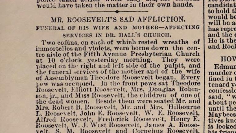 Timeline Clip - Alice Hathaway Lee Roosevelt Is Born