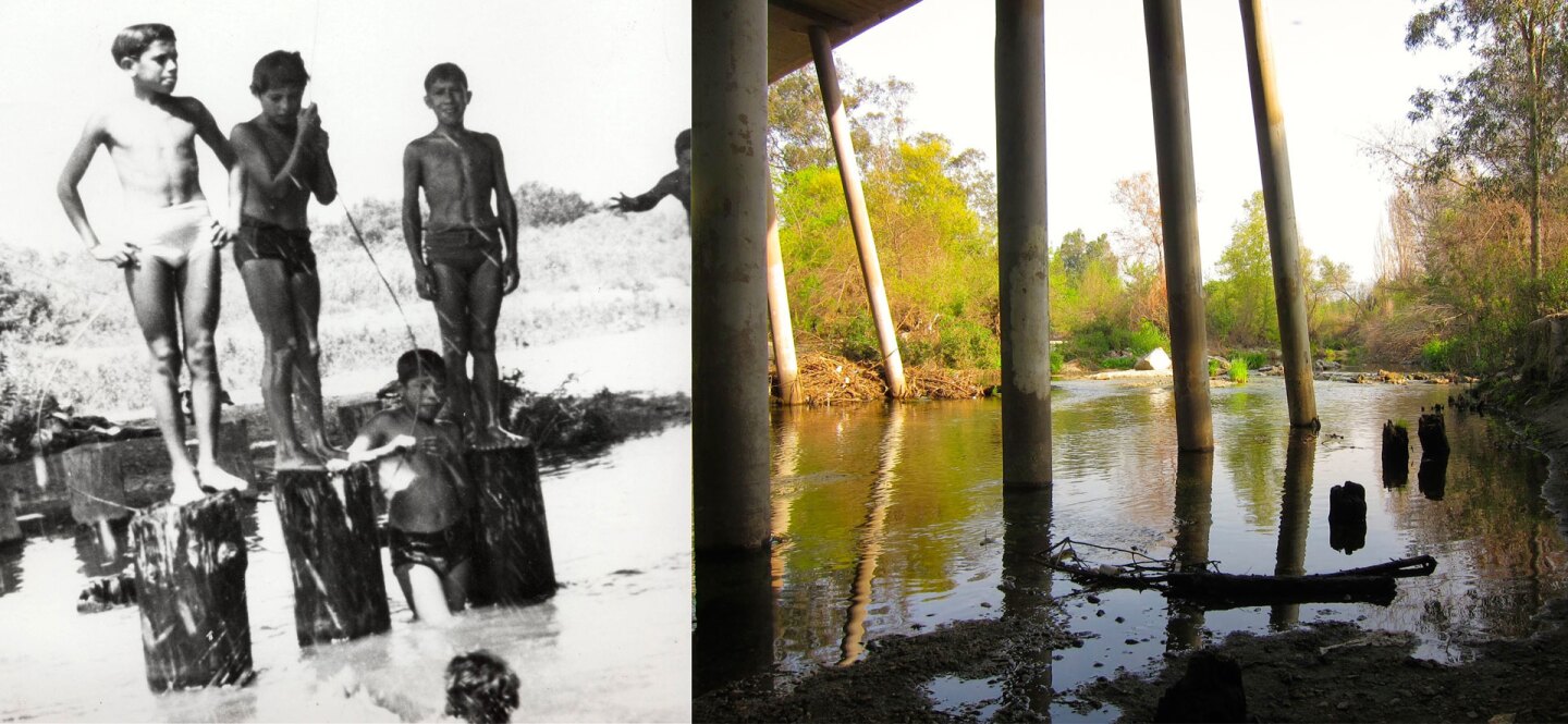 comparing marrano beach before and after