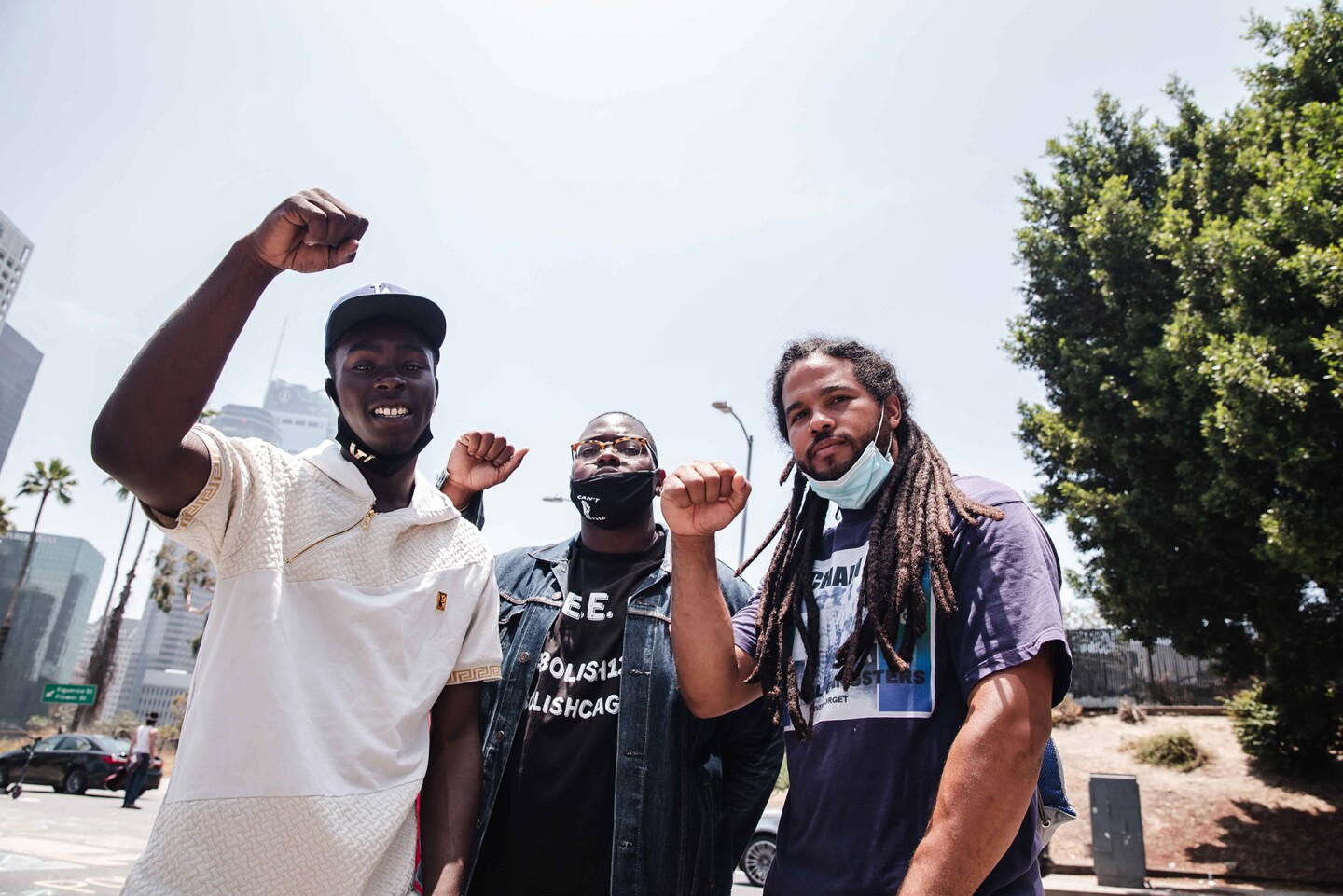 (L-R) Youth leaders Jacob "Blacc" Jackson, Joshua Ham and Christian Flagg | Courtesy of Brothers, Sons, Selves